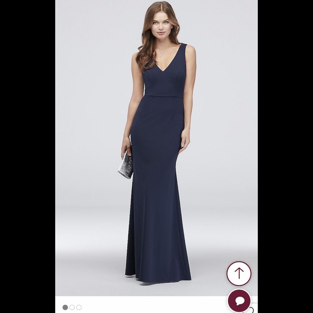 David’s Bridal Scuba Bridesmaids Dress